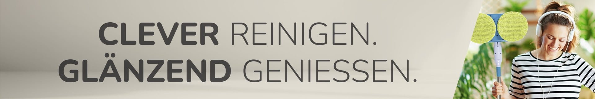 Kategoriebanner Reinigung & Reinigungsgeräte