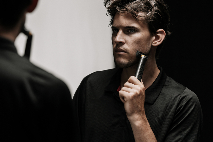 Dominic Thiem nutzt MicroTouch Titanium Solo Barttrimmer