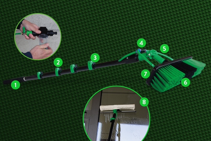 Produktdetails Hammersmith Aquaclean Deluxe Teleskop Wasserbesen
