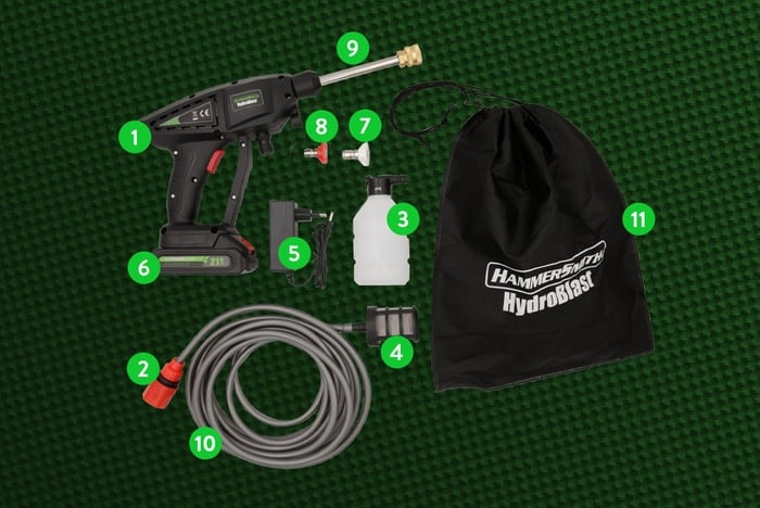 Hammersmith Hydroblast mit umfangreichem Zubehör