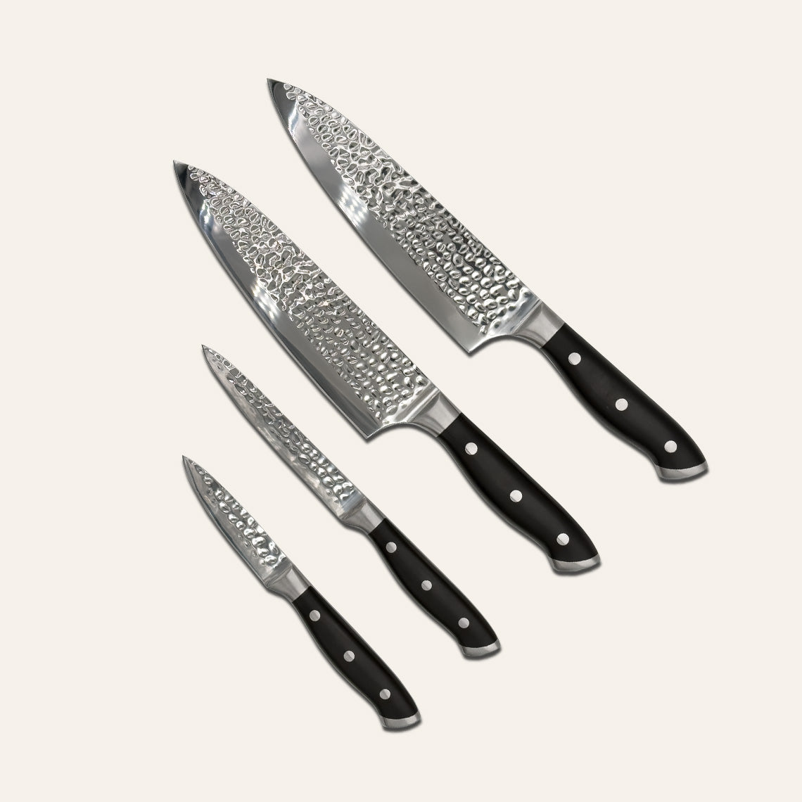 Livington TitanKnife Messerset 2x Chefmesser, Schälmesser & Mehrzweckmesser
