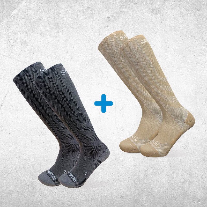 SANKOM Light Socks revitalisierende Stützstrümpfe 1+1 GRATIS