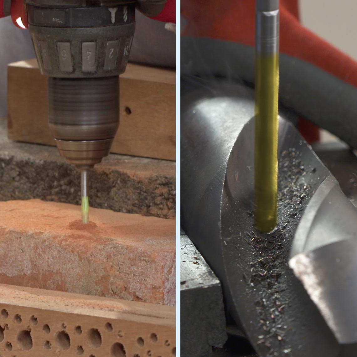Hammersmith Drill Bit Pro bohrt mühelos durch Ziegel und Metall – präzise und kraftvoll.