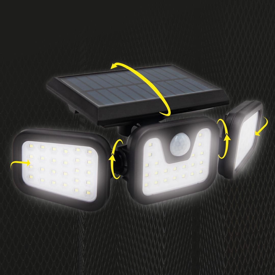 Panta TrioSolar LED-Solar-Außenleuchte mit Sensor