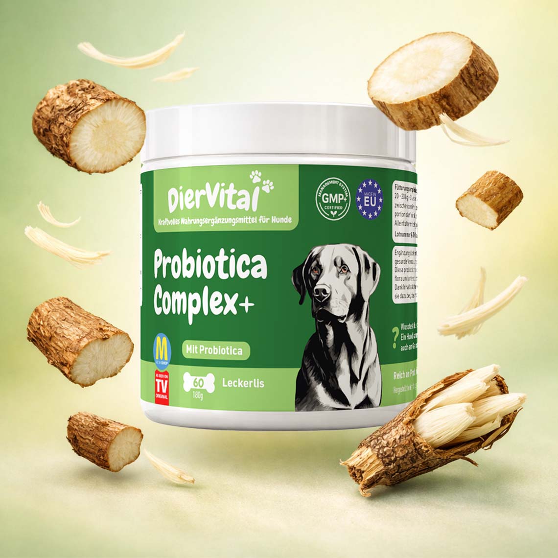 Diervital Probiotics Complex Ergänzungsfuttermittel für Hunde 60 Stk.