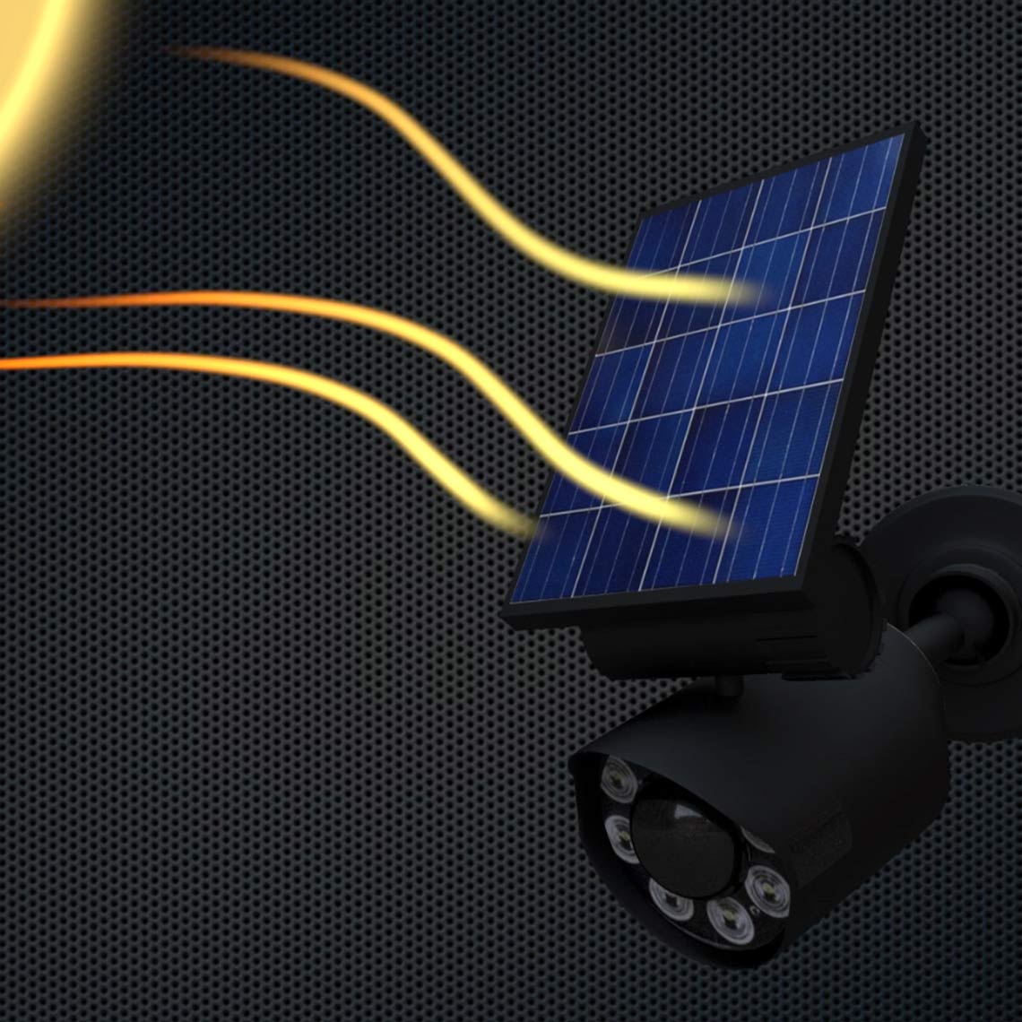 Panta Safe Light Solar lädt sich tagsüber durch Sonnenlicht über das integrierte Solarpanel auf.
