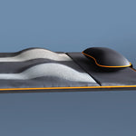 Seitliche Ansicht der Belena AirStretch mit gut sichtbaren Luftkammern und ergonomisch geformtem Kopfteil.