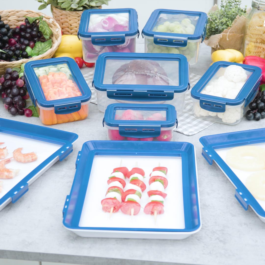 Vielseitige Frischhaltung mit Livington Flex & Fresh – perfekt für Obst, Gemüse, Fleisch und Snacks.