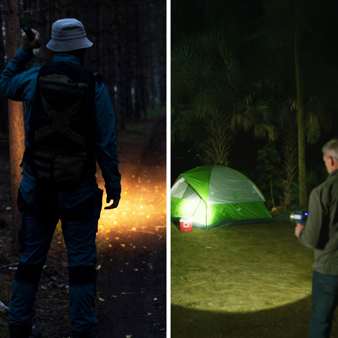 Helligkeits-Vergleich Taschenlampe mit Panta LightPatrol