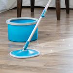 Livington Clean Water Spin Mop reinigt gründlich und hinterlässt streifenfreien Glanz auf dem Boden.