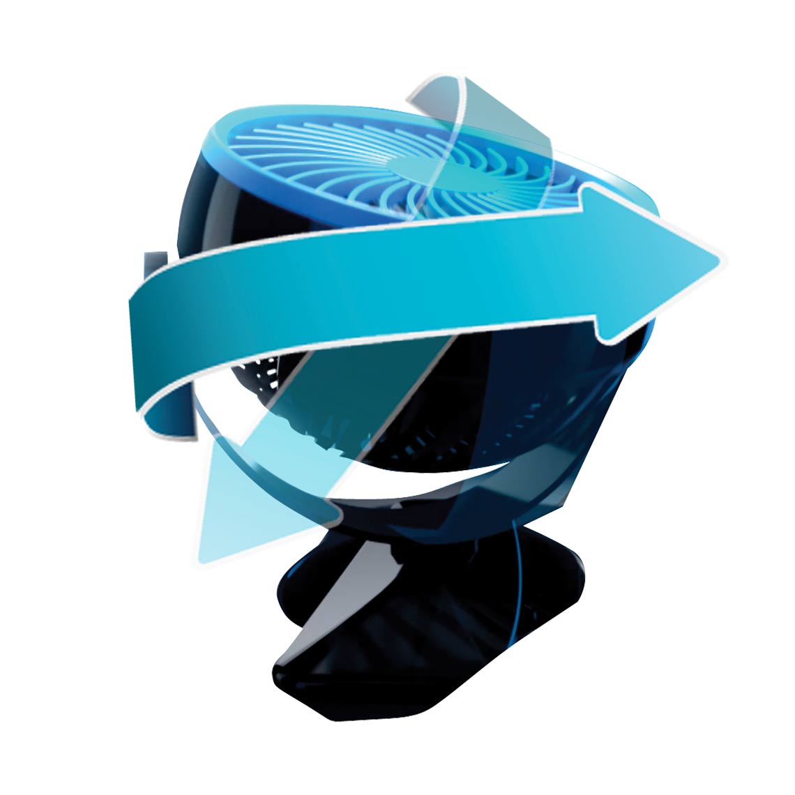 Livington Go Fan - mobiler Akku-Ventilator weiß