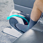 Fußtrainer mit digitalem Trainingscomputer – Anzeige der Trainingsdaten während der Bewegung.