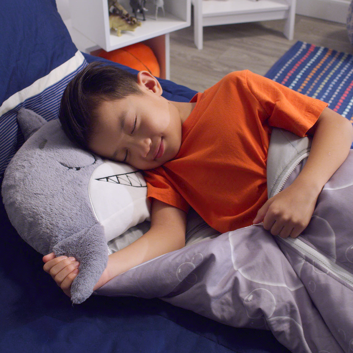 Happy Nappers Kinderschlafsack Hai grau Medium – Mediashop