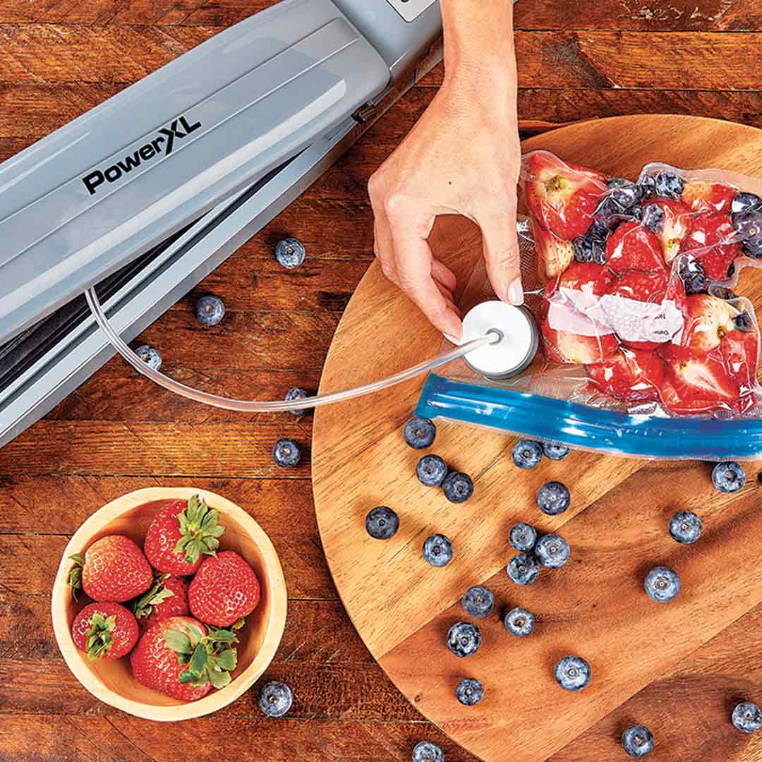 PowerXL Duo NutriSealer 6in1 Vakuumiergerät inkl. Folien & Beutel – Mediashop