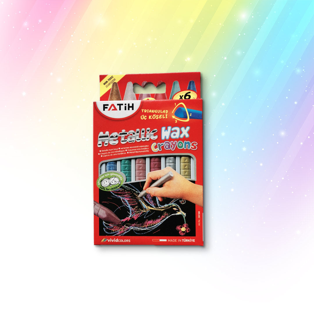 MagicRise Wachsmalstifte mit Metallic Effekt 6 Stk.