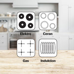 Die Copper and Stone Pan ist für alle Herdarten geeignet: Elektro, Ceran, Gas und Induktion.