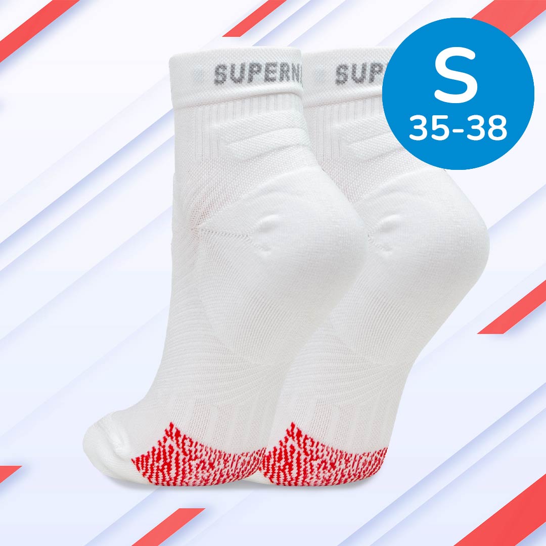 SuperNeuro Athletic Mini Crew Socken weiß