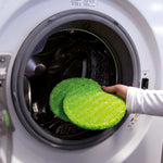 Mikrofaserpads vom Livington Steam Twister sind waschmaschinengeeignet und wiederverwendbar.