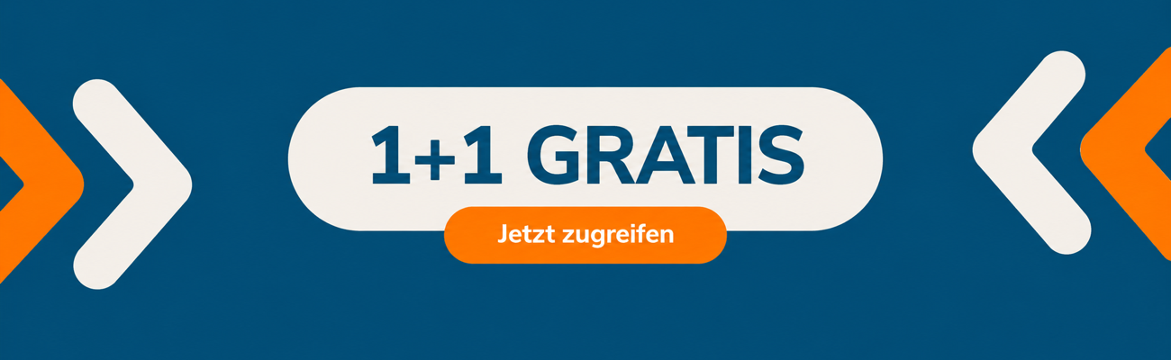 1 plus 1 gratis campaign
