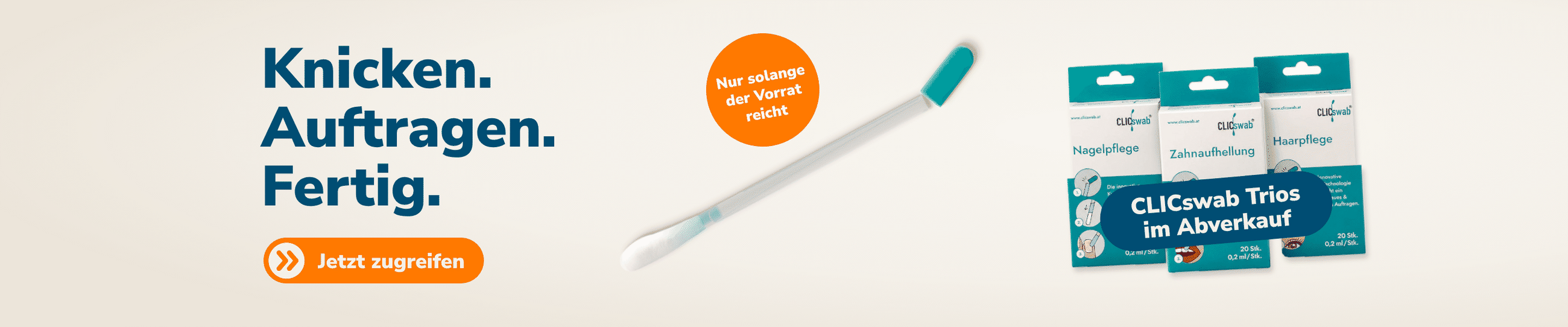 CLICswab Abverkauf