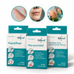 CLICswab-Set mit drei Packungen Knick-Wattestäbchen für Nagelpflege, Warzenmittel und desinfizierende Hautpflege