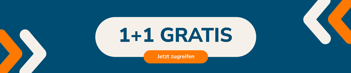 1 plus 1 gratis campaign