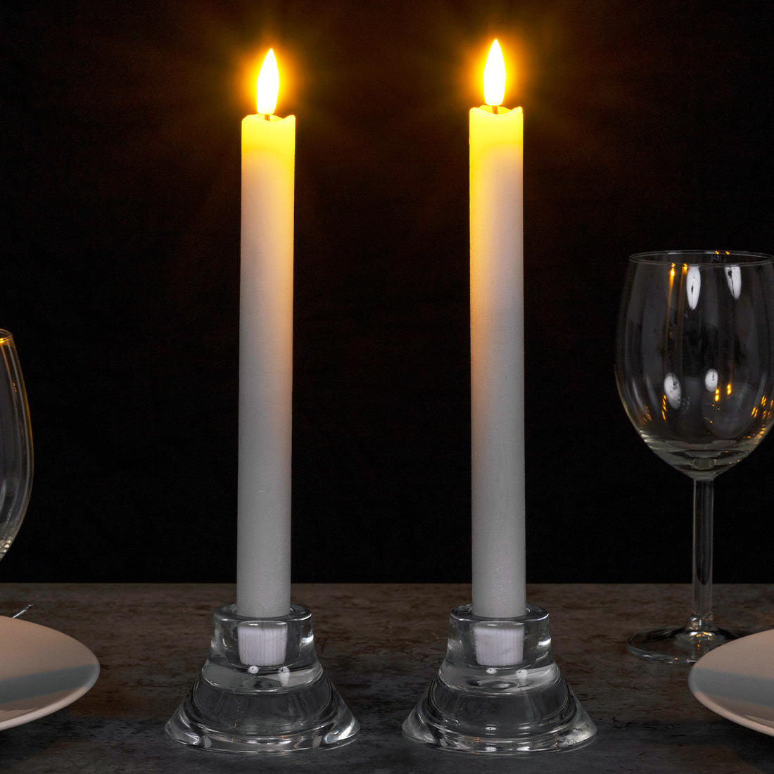 LED-Stabkerzen, 2er-Set