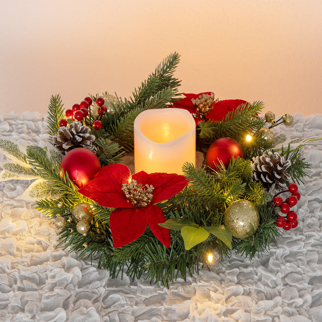 LED Advents- und Weihnachtskranz – Mediashop