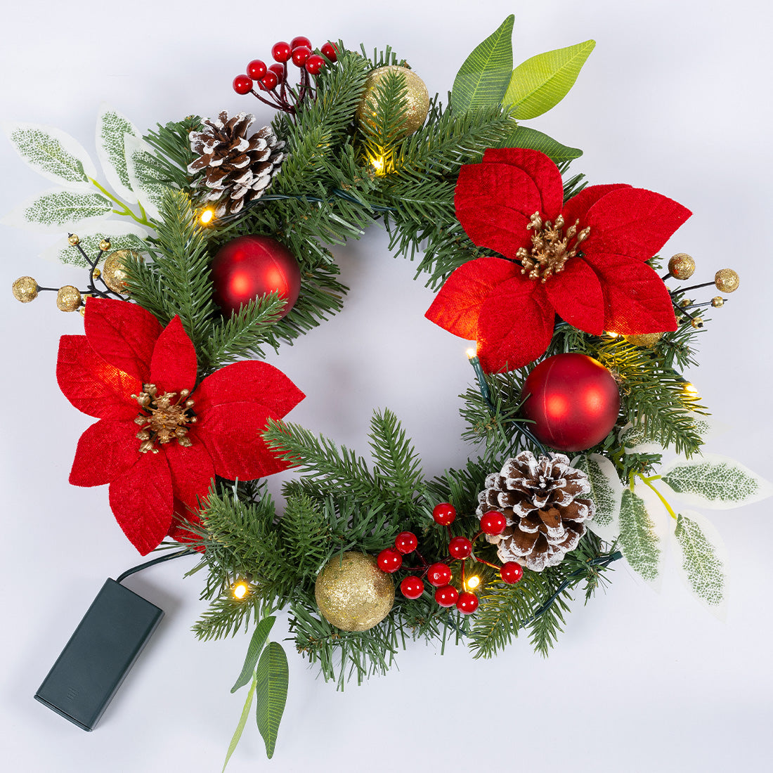 LED Advents- und Weihnachtskranz