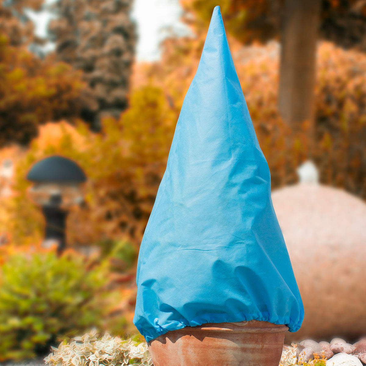 Winterschutzhaube hellblau