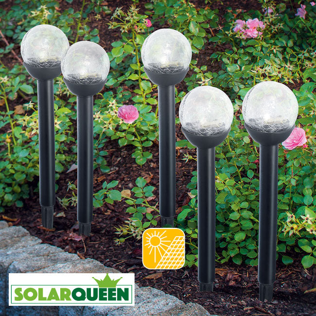 Solar-LED-Steckleuchten Kugel