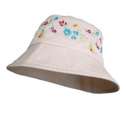 Bestickter Blumenhut