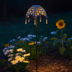 Solar Gartenleuchte Regenschirm