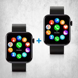 Kendox LifeTracker Smartwatch & Fitnessuhr Sparset 2 Stk.