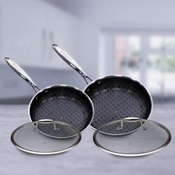 Hell's Kitchen 24cm und 28cm Pfannen Set inkl. Deckeln