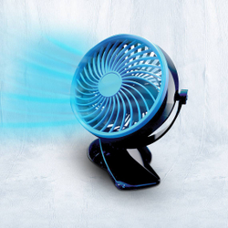 Livington Go Fan - mobiler Akku-Ventilator schwarz / schwarz