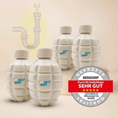 pure100 GullyMagic hochwirksames Abflussreiniger-Granulat 2+2 GRATIS