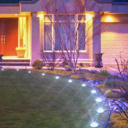 Disk Lights Solarleuchte 8er Set