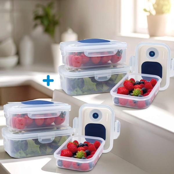 Livington Push&Vac Vakuum-Frischhaltedosen-Set 1 + 1 GRATIS