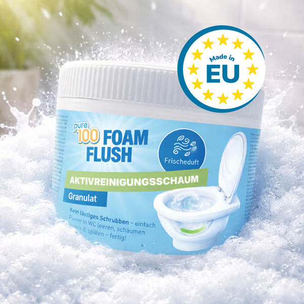 pure100 FoamFlush WC-Schaumreiniger 500 g 1+1 GRATIS