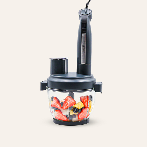Livington MultiBlend 3in1 Stabmixer, Zerkleinerer und Schneidesystem