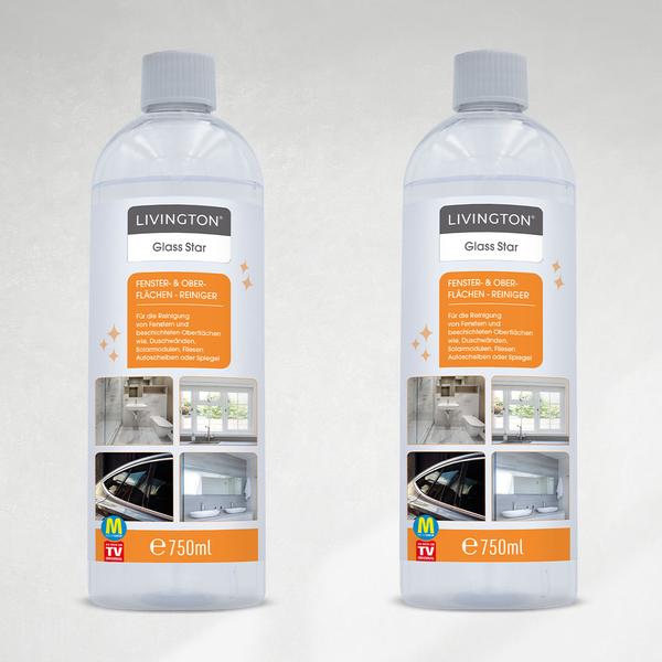Livington GlassStar Fensterreinigungsmittel 2er Set