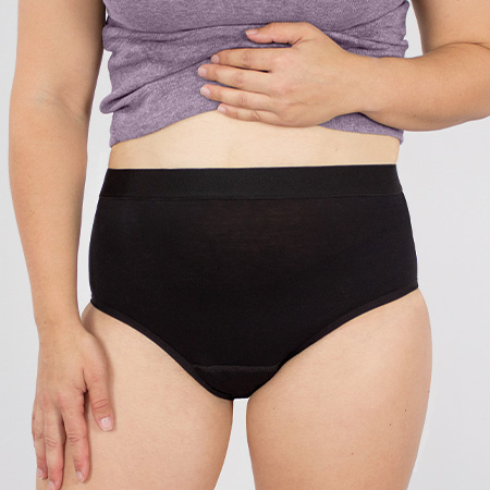 High-waist Slip mit Saugeinlage , 46-48