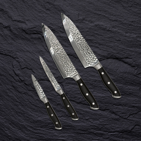 Livington TitanKnife Messerset 2x Chefmesser, Schälmesser & Mehrzweckmesser