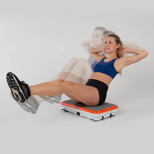 VibroShaper Fitness Vibrationsplatte mit Griff orange