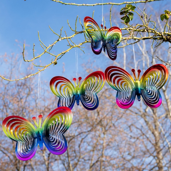 Windspiel Schmetterling, 4er-Set