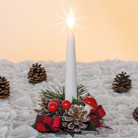 Mini Kranz mit Kerze