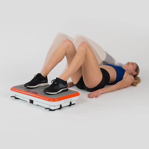 VibroShaper Fitness Vibrationsplatte mit Griff orange