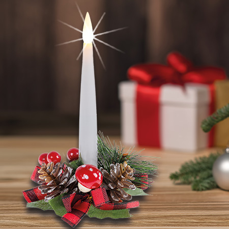 Mini Kranz mit Kerze