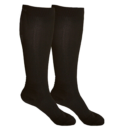 Reisestrümpfe extra breit, Schwarz